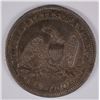 Image 2 : 1861 SEATED LIBERTY HALF AU BU TONED