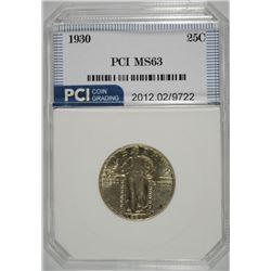 1930 STANDING LIBERTY QUARTER, PCI CHOICE BU