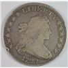 Image 1 : 1799 DRAPED BUST DOLLAR FINE WITH COOL DIE BREAKS. ONE RIM HIT