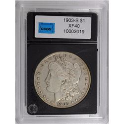 1903-S MORGAN DOLLAR CCGS XF KEY COIN!