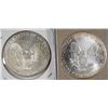 Image 2 : 2 AMERICAN SILVER EAGLES UNC, 1995 & 1997