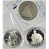 Image 1 : 1876 SEATED HALF DOLLAR AG and 2 - 1982 WASHINGTON COMMEMS - 1 PROOF, 1 UNC