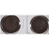 Image 1 : 2 LARGE CENTS; 1845 FINE & 1847 VERY FINE