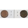 Image 2 : 2 COPPER NICKEL INDIAN HEAD CENTS; 1860 VF & 1863 VG
