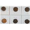 Image 2 : 6 INDIAN HEAD CENTS; 1901, 1902, 1906 XF;  1905, 1906 F/VF; 1909 XF/AU