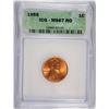 Image 1 : 1958 LINCOLN CENT ICG MS 67 RD
