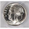Image 2 : 1955 ROOSEVELT DIME PCGS MS66