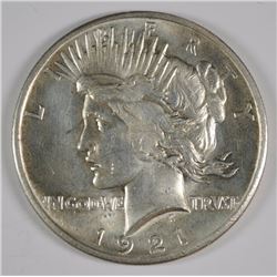 1921 PEACE DOLLAR CH BU OLD CLEANING