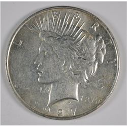 1927-D PEACE DOLLAR CH AU+