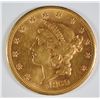 Image 1 : 1869-S $20 GOLD LIBERTY AU/BU