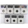 Image 2 : LOT OF ( 7 ) 1966 SMS ROOSEVELT DIMES, NGC MS-67