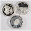 Image 1 : ( 3 ) ONE OUNCE .999 SILVER  SPECIALTY ROUNDS: