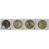 Image 1 : ( 4 ) GEM BU BOOKER T. WASHINGTON COMMEMORATIVE HALF DOLLARS  VARIOUS DATES