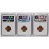 Image 2 : ( 3 ) 1944-S LINCOLN CENTS, NGC MS-66 RED NGC PRICE GUIDE=$37.00 EACH