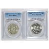 Image 1 : ( 2 ) PCGS GRADED 1955 FRANKLIN HALF DOLLARS: (1) MS-64+ & (1) MS-64 FBL