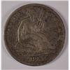 Image 1 : 1857 SEATED HALF DOLLAR, XF NICE!