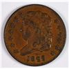 Image 1 : 1828 HALF CENT AU NICE TYPE COIN