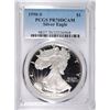 Image 1 : 1990-S AMERICAN SILVER EAGLE PCGS PR 70 DCAM!