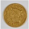 Image 1 : 1852-O $2.5 GOLD LIBERTY VF/XF