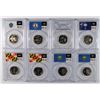 Image 1 : 8 - 2000-S PCGS PR69DCAM STATE QUARTER LOT - MASS, VIRGINIA, 2- S. CAROLINA,
