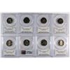 Image 2 : 8 - 2000-S PCGS PR69DCAM STATE QUARTER LOT - MASS, VIRGINIA, 2- S. CAROLINA,