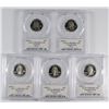 Image 2 : 5 - 1999-S SILVER STATE QUARTERS - ALL PCGS PR69DCAM - ALL DIFFERENT