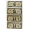 Image 1 : 4 PIECES CURRENCY - 2- SILVER CERTS & 2- $2 RED SEAL, CIRC