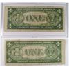 Image 2 : ( 2 ) 1953-A SERIES HAWAII WORLD WAR II ISSUE $1.00 SILVER CERTIFICATES, VF