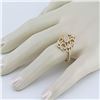 Image 3 : 1.38 ctw Filigree Victorian Design 14Kt Yellow Gold F, SI2-I1, 4.65 gms 6.5