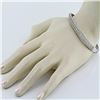 Image 3 : 2.76 ctw  F, SI2-I1 Prong Pave Set  Diamond Bangle Bracelet 14Kt White Gold 17.99 gms