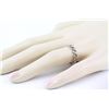 Image 4 : 0.18ct Pavé Diamond in 14K White Gold Stackable Chained Hearts Ring - Size 7