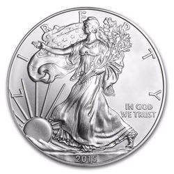 2015 1 oz Silver American Eagle BU (w/U.S. Mint Box)