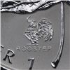 Image 2 : 2005 Canada 1 oz Silver Maple Leaf Lunar ROOSTER Privy