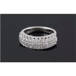 2.22 ctw Diamond  Wedding Band 14KWhite Gold F-G, SI2-SI3|**Size:6.5  4.18g