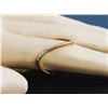 Image 2 : 14K Yellow Gold 0.28ct Round Diamond Stackable Chevron Goth Band Ring - Size 7