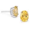 Image 1 : Citrine6.5mm2.2tcwClassic Stud Earring 14K White or Yellow Gold