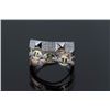 Image 1 : 0.3ctw Statement Diamond Ring 14k Two Tone G-HSi2-Si3|Ring Size:6.5|Gram Weight:5.99