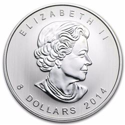 2014 Canada 1.5 oz Silver $8 Arctic Fox BU