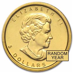 Canada 1|10 oz Gold Maple Leaf (Random Year)