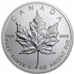 Canada 1 oz Silver Maple Leaf BU (Random Year)