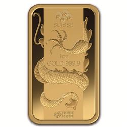 1 oz Gold Bar - Pamp Suisse Year of the Dragon (In Assay)