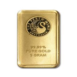 5 gram Gold Bar - Perth Mint (In Assay)