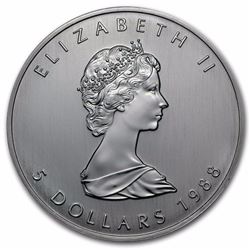 1988 Canada 1 oz Silver Maple Leaf BU