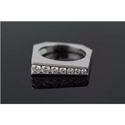 0.25ctw Statement Diamond Ring 14k White Gold |Ring Size:8.5|Gram Weight:8.1
