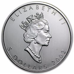 2002 Canada 1 oz Silver Maple Leaf BU