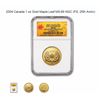 Image 1 : 2004 Canada 1 oz Gold Maple Leaf MS-69 NGC (FS, 25th Anniv)
