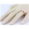Image 3 : 0.15ct Pavé Diamonds in 14K Rose Gold Asymmetric Circle Cuff Ring - Size 7