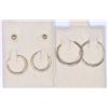 Image 1 : 3 PAIRS OF STERLING SILVER EARRINGS