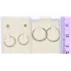 Image 2 : 3 PAIRS OF STERLING SILVER EARRINGS