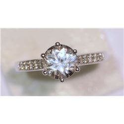 STERLING SILVER CUBIC ZIRCONIA RING
